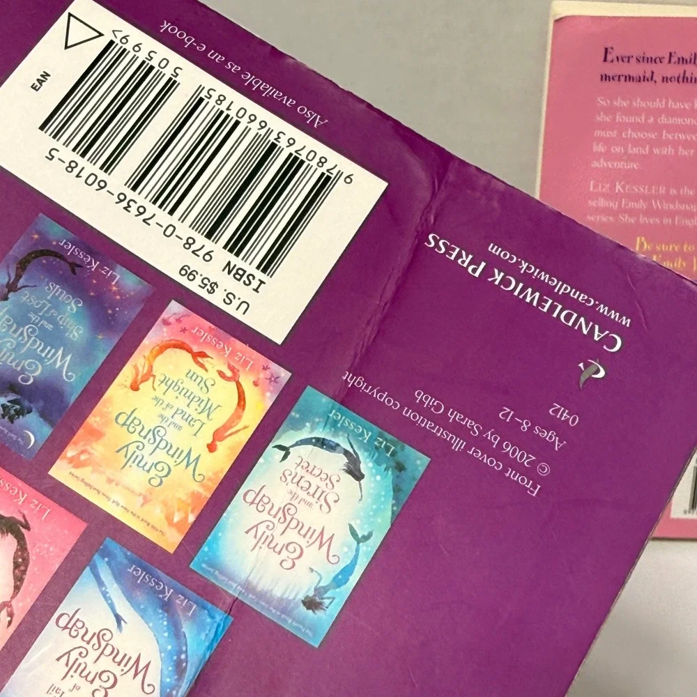Emily Windsnap Books 2 & 3 Liz Kessler‎ Monster from Deep Castle in Mist Lot *